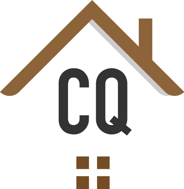 字母CQ建筑标志设计模板图片下载