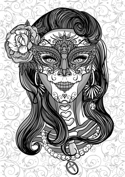 糖头骨女士图片下载