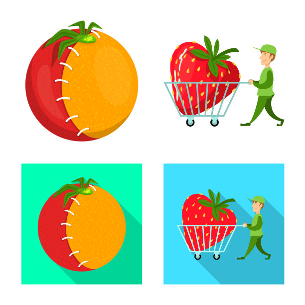 的隔离对象测试和合成图标集图片下载