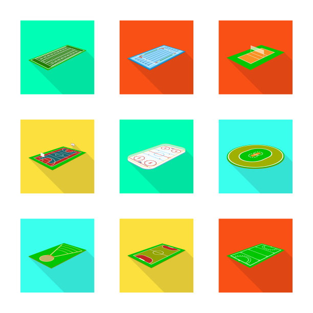 设计操场和运动标志图片下载