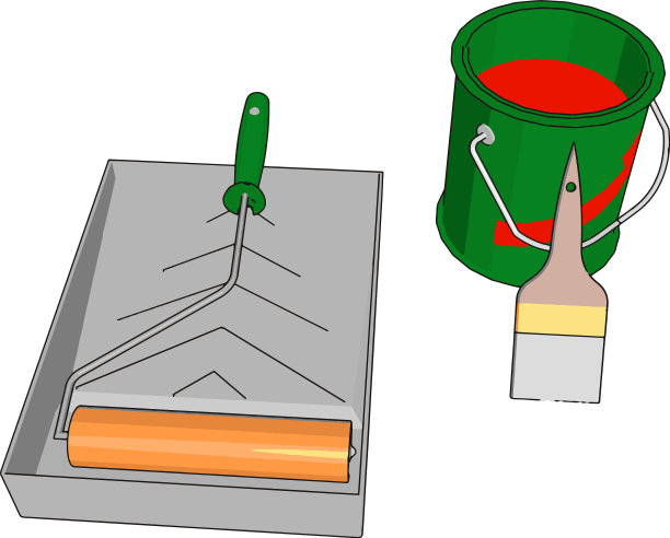 用画笔在白色的背景上描边图片下载