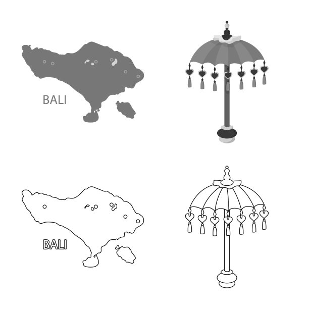 孤立的对象和旅行符号集和图片下载