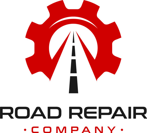 破路修标志设计图片下载