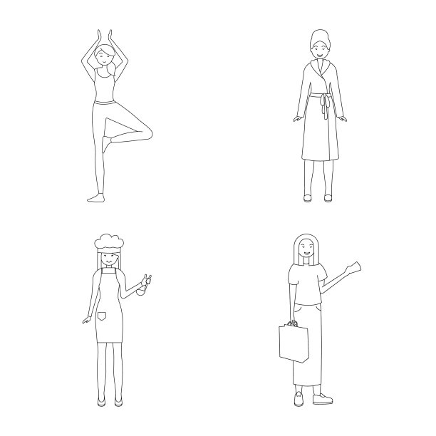 孤立物体姿态和情绪信号图片下载