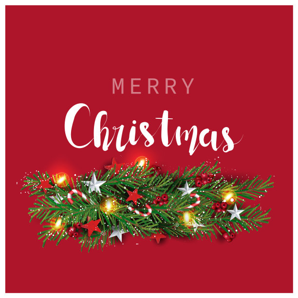 现代节日背景与圣诞树图片下载