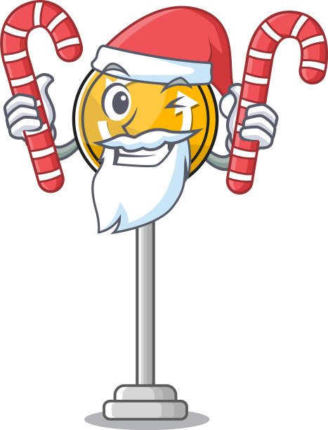 前面是带糖果的圣诞老人图片下载