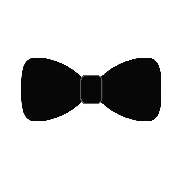 蝴蝶结或蝴蝶结图标形象设计图片下载