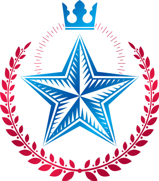 五角星会徽联合主题符号创造图片下载