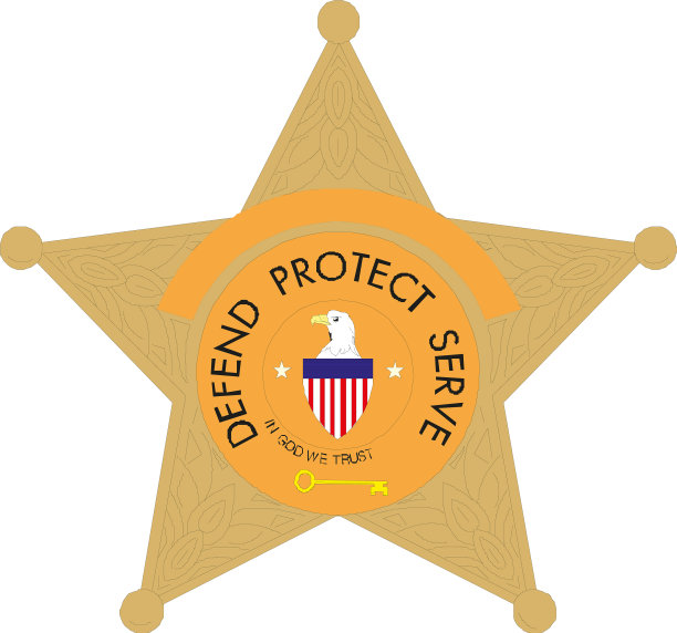 治安官盾eps 10图片下载