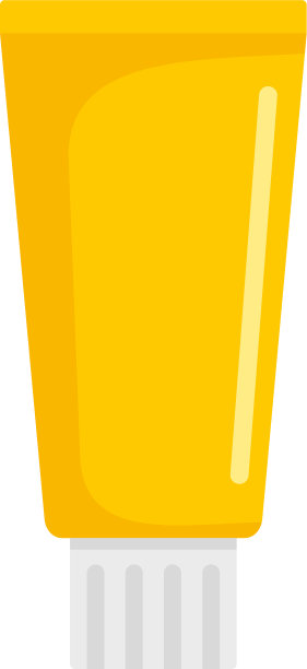 蜂蜜牙膏图标扁平风格图片下载