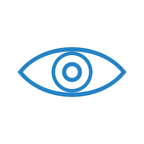 眼睛图标在白色背景的图形和网络图片下载