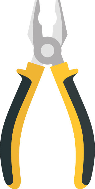 钳子工具图标扁平化风格图片下载