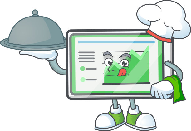 厨师用食物向上图表横表形状图片下载