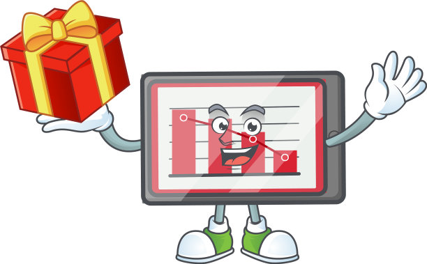 把礼物带下来放在白色的横表上图片下载