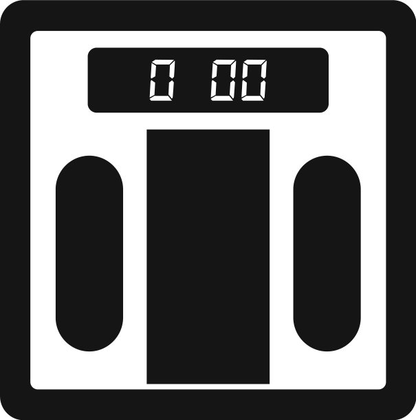 重量数字秤图标简单的风格图片下载