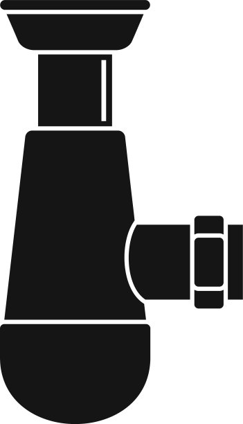 洗脸盆管图标简约风格图片下载