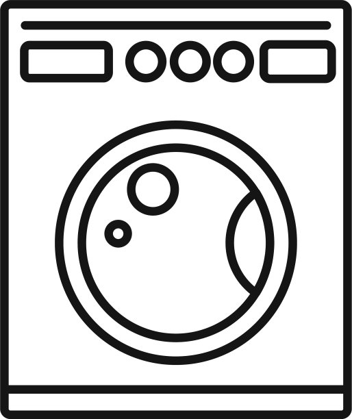 洗衣机图标轮廓样式图片下载