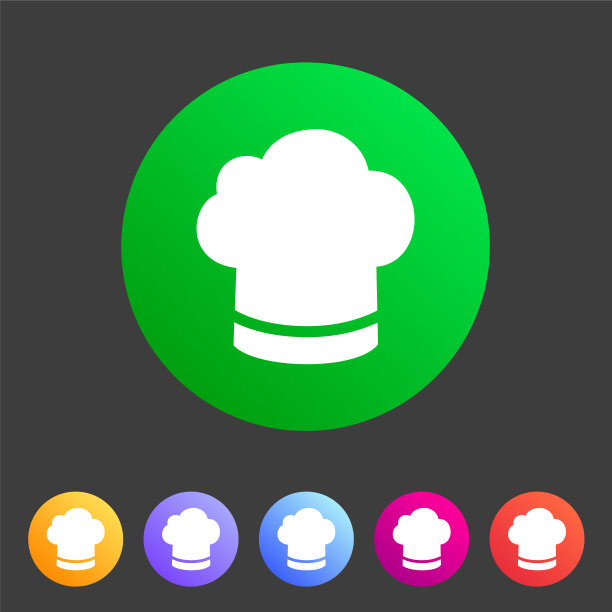 厨师厨师帽帽图标平网标志标志标志标志图片下载