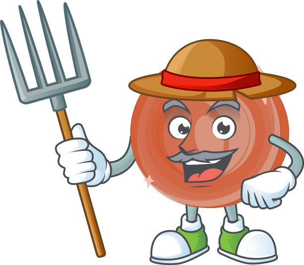 农民铜币卡通人物图片下载