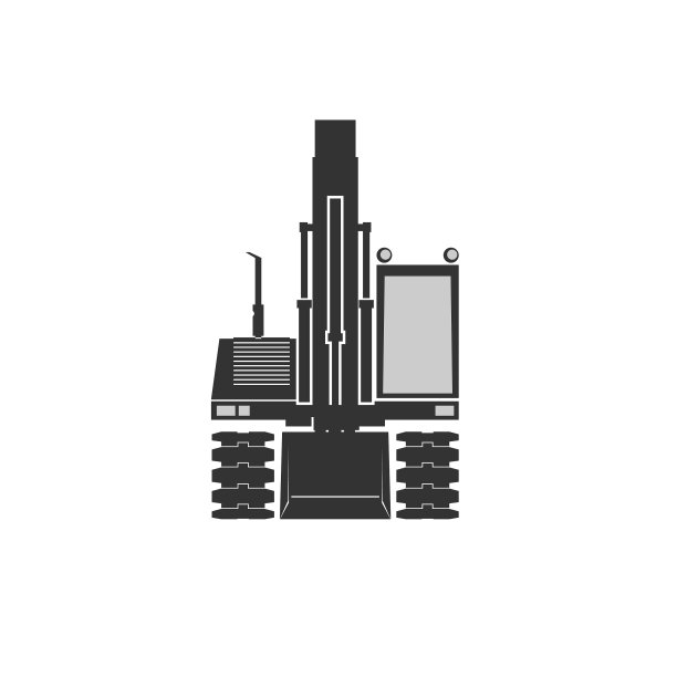 挖掘机图标图片下载