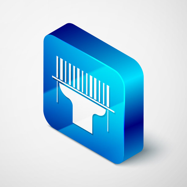 等距扫描隔离条码图标图片下载