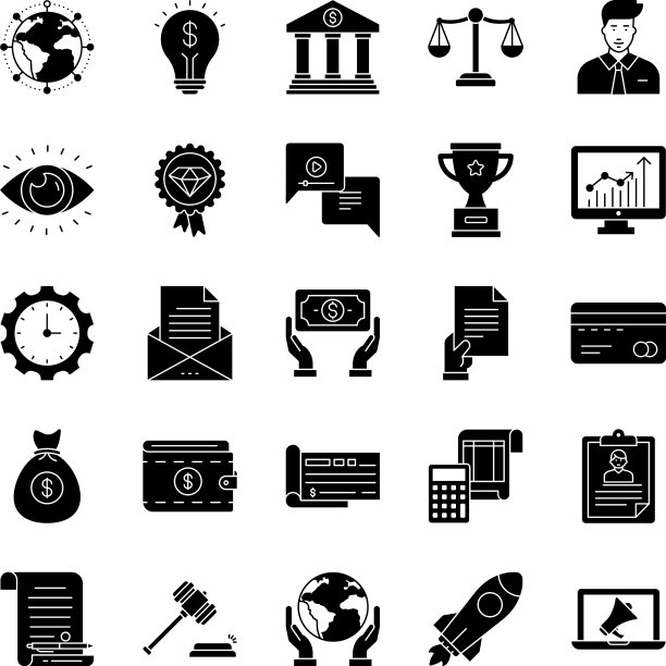 包装商业法律概念图标图片下载