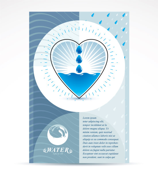 水处理公司广告传单纯图片下载