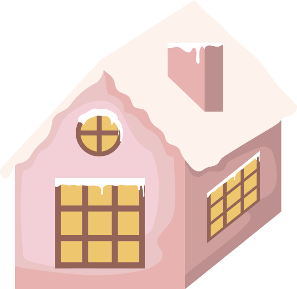 家庭房子在圣诞之夜与白色图片下载