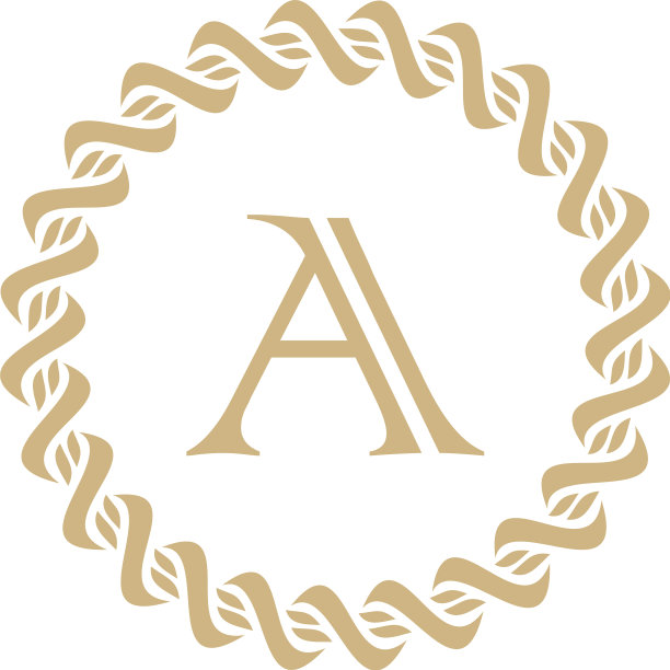 优雅的标志字母a带有圆形的概念设计图片下载