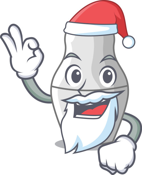 圣诞老人套娃俄罗斯套娃的吉祥物图片下载