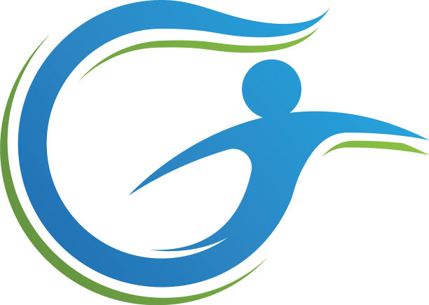 绿色人健康字母g图片下载