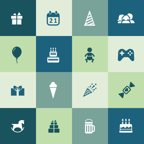 生日图标通用设置为web和UI图片下载