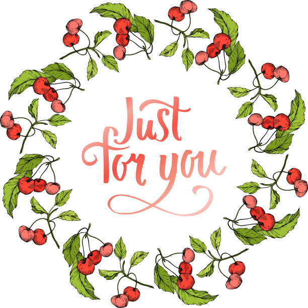 白色背景的樱桃果图片下载