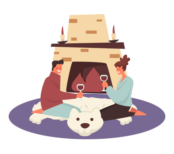 浪漫的约会，圣诞夜情侣近了图片下载