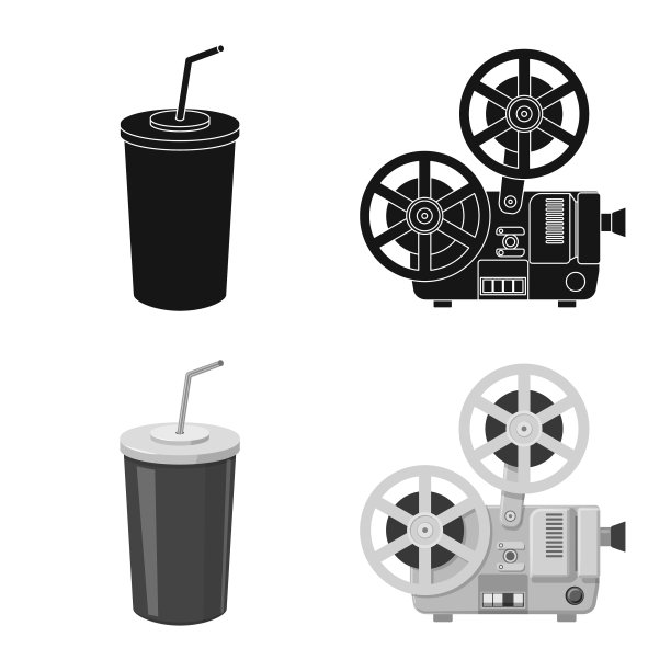 孤立对象电视和拍摄标志图片下载