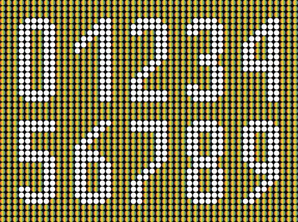 编号用白色圆圈在彩虹圆圈上图片下载