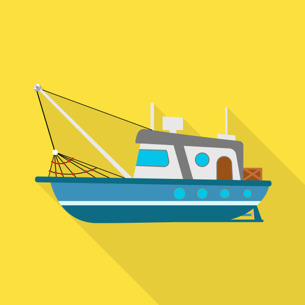 设计船舶和帆船标志套装图片下载