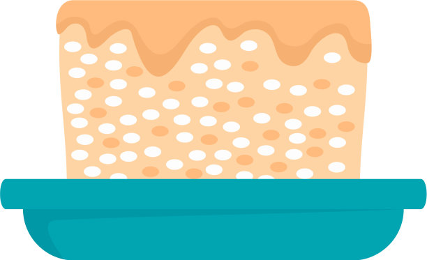 年糕图标扁平化风格图片下载