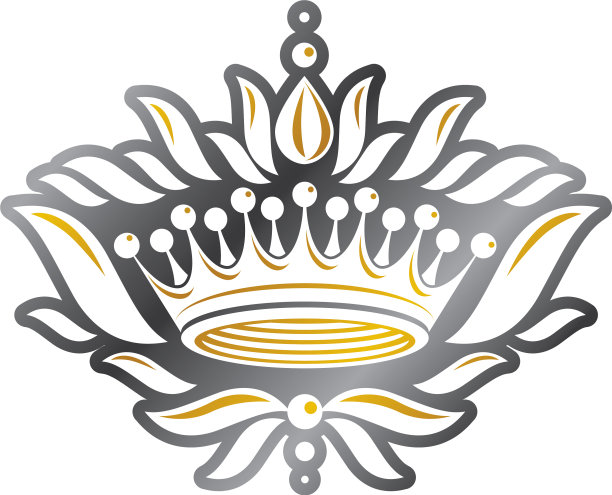 皇家皇冠纹章复古标志古老图片下载