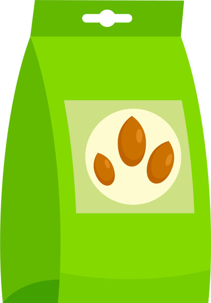 花园种子包图标平坦风格图片下载