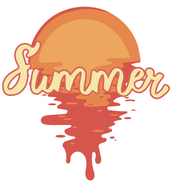 日落时分的海滩，印在t恤上图片下载