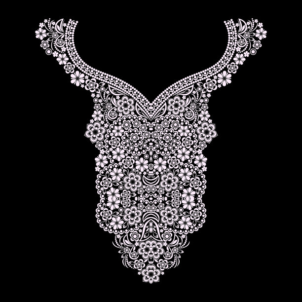 领口-装饰性民族图案图片下载