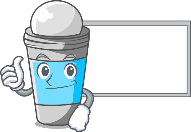 竖大拇指在除臭剂上面图片下载