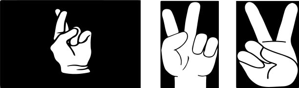 手指图标上的颜色背景图片下载