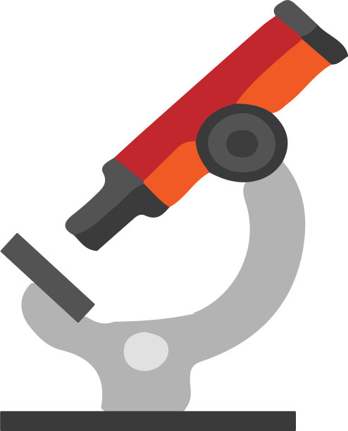 显微镜图标在白色背景图片下载