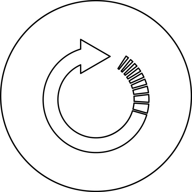 带有尾部效应的圆形箭头图片下载