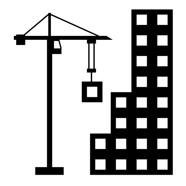 建筑图标图片下载