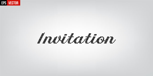 邀请英文排版在灰色背景图片下载