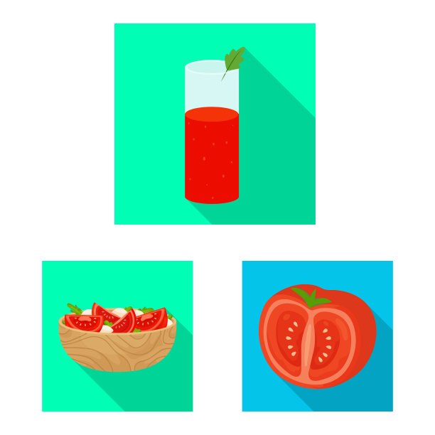 设计蔬菜和美味的标志图片下载