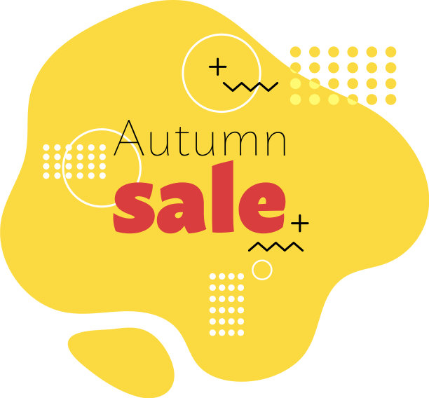 促销横幅在孟菲斯风格与文本图片下载